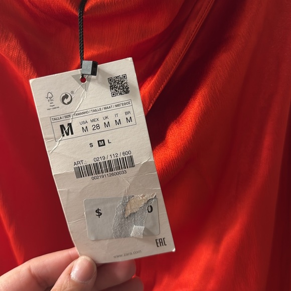 NWT Zara Halter Back Tie Dress - Picture 7 of 8